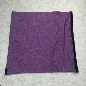 Lululemon Infinity Wrap Scarf Vinyasa Button Snap Purple/Gray Striped